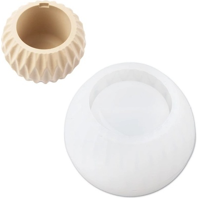 Manumi Silikonová forma na odlévání kreativní hmoty nádoba na svíčku 102x73mm 1 ks