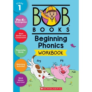 Bob Books - Beginning Phonics Workbook Phonics, Writing Practice, Stickers, Ages 4 and Up, Kindergarten, First Grade (2025)