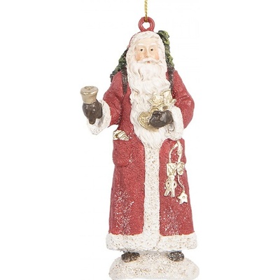 Clayre & Eef Vánoční závěsná dekorace Santa s nůší a dárky - 5*3*11 cm – Hledejceny.cz