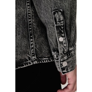 Karl Lagerfeld Jeans риза мъжка от деним (B4M16001)