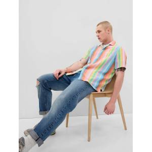 GAP Раета риза от лленобленда GAP GAP | Oranzhev | МЪЖЕ | S