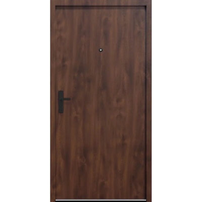 CKdveře bezpečnostní vchodové Blackline ořech M00 88 x 200 cm Pravé dovnitř
