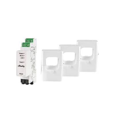 Shelly Pro 3EM + 3x 400A svorky - měření spotřeby (LAN, WiFi, Bluetooth)