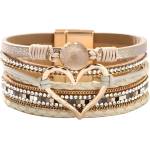 HARAHU Гривна AG-38810 Heart - Бежова / Златна / Тип1 KP38810