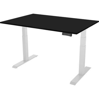Delso Výškovo nastaviteľný stôl PROJUSTER 60 x 120 cm čierna / biela