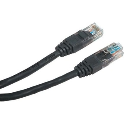 PremiumCord sputp01C patch UTP RJ45-RJ45 level 5e, 1m, černý