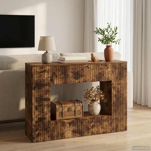 vidaXL Конзолна маса Пушена Дъб 101 x 29 x 74 см (899882)