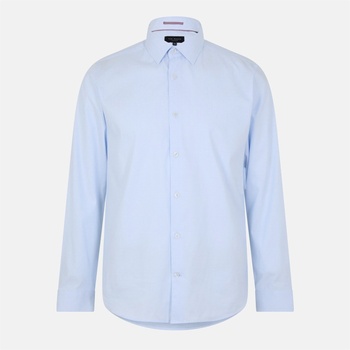 Ted Baker Hart Blue Diamond Dot Slim Shirt - Blue