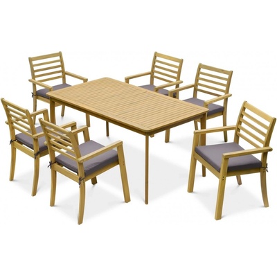 Focus Garden Zahradní set z akátového dřeva HAGEN 6+1