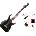 Cort X100 Standard SET Open Pore Black Електрическа китара
