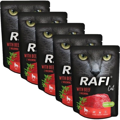 Rafi Cat Adult Paté with Beef 5 x 300 g