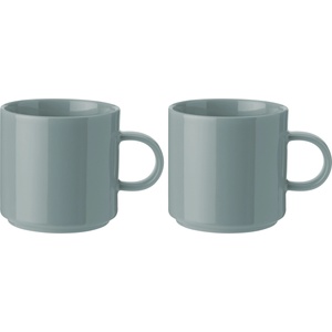 Stelton Чашка за кафе 200 мл, комплект от 2 бр. , прашно зелено, керамика, Stelton (SN11422)