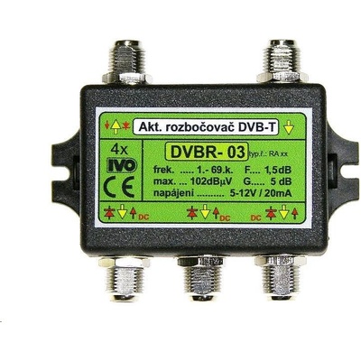 Ivo DVBR-03 aktivní rozbočovač 4x výstup"F" 5dB zisk