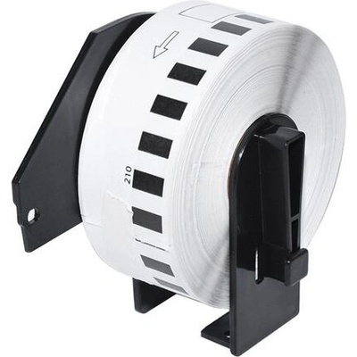 Makki съвместими етикети Brother DK-22210 - Roll White Continuous Length Paper Tape 29mm x 30.48m, Black on White - MK-DK-22210 (MK-DK-22210)