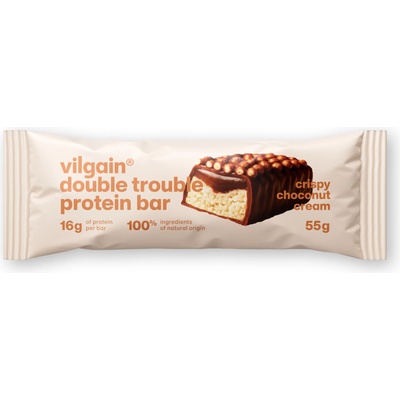 Vilgain Double Trouble протеинов бар - Хрупкав шоколадов крем