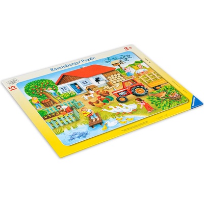 Ravensburger Пъзел Ravensburger от 15 части - Ферма (06020)