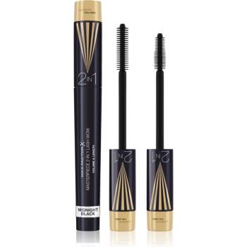 MAX Factor Masterpiece Lash Wow спирала за обем и извиване на мигли 2 в 1 цвят Midnight Black 7ml