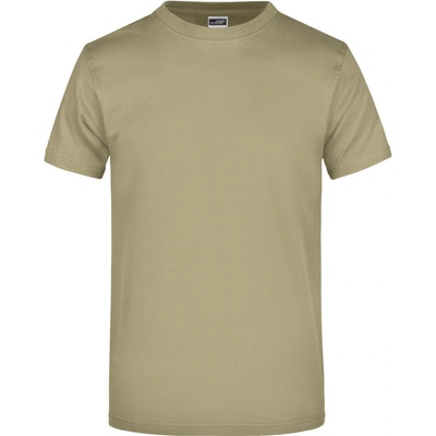 James & Nicholson tričko JN 02 krátký rukáv pánské khaki