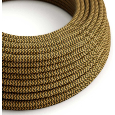 Crative Cables RZ27 medovo zlatý a 3x0,75mm² antracitový 1 m