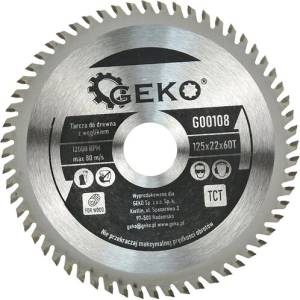 GEKO Диск за трион за дърво 125x22x60T 63284 (G00108)