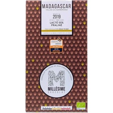 Millésime Chocolat Bio mléčná čokoláda s pralinkovou náplní Madagaskar 55 %, 70 g