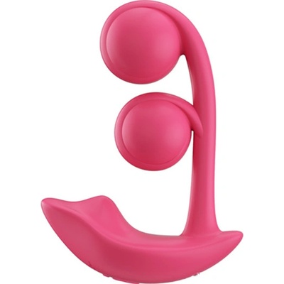 HoneyPlayBox Melody Pressure Sensing App Controlled Twin Balls Clit& G spot Magenta