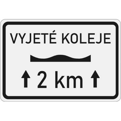 Dopravní značka E13 Vyjeté koleje