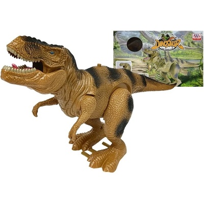 mamido Dinosaurus Tyrannosaurus Rex so zvukovými a svietiacimi efektmi hnedý