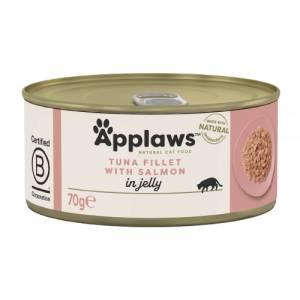 Applaws Tuna with Salmon in jelly - Месни хапки консерва за котки с риба тон и сьомга в желе - 70 гр - 1049CE-A