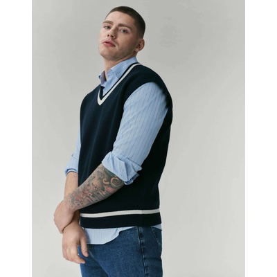 Marks & Spencer Раирана риза от чист памук, нормален крой Marks & Spencer синьо Marks & Spencer | Sin | МЪЖЕ | S