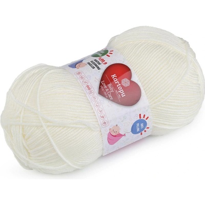 Pletací příze Baby Love a Care 100 g Varianta: 29 (019) krémová nejsvět., Balení: 1 ks 49576/120717/254768