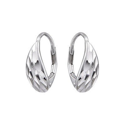 Nubis Stříbrné náušnice na klapku - NB-0001