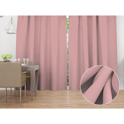 Biante Dekoračný záves Rongo RG-074 Staroružový 140x140 cm