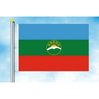 LIBEA, s.r.o. Karačajevsko-Čerkesko vlajka Rozměr: 30×45 cm, Uchycení: Karabiny na stožár