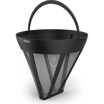 Hama Постоянен филтър за кафе Hama Xavax 111263, 1 брой, стоманена мрежа, размер 4, черно-бял (HAMA-111263)