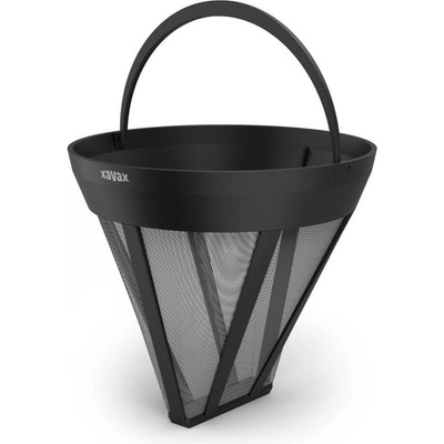 Hama Постоянен филтър за кафе Hama Xavax 111263, 1 брой, стоманена мрежа, размер 4, черно-бял (HAMA-111263)