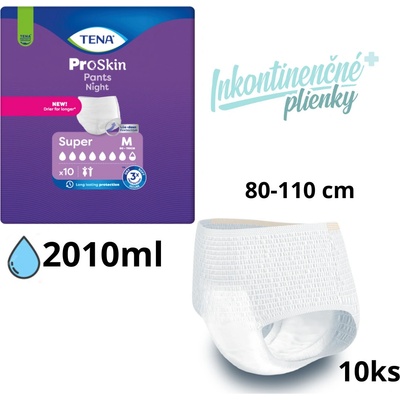 TENA Pants Night Super M 10 ks