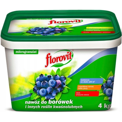 Florovit hnojivo pro borůvky a jiné kyselomilné rostliny, 4 kg kbelík