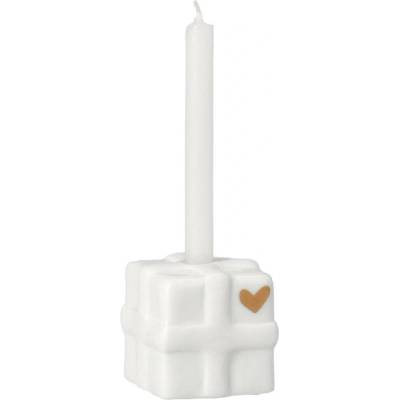 räder Porcelánový svícen Gift, bílá barva, porcelán