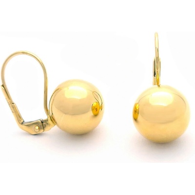 Šperk Holíč zlaté náušnice hladké gule ZN62