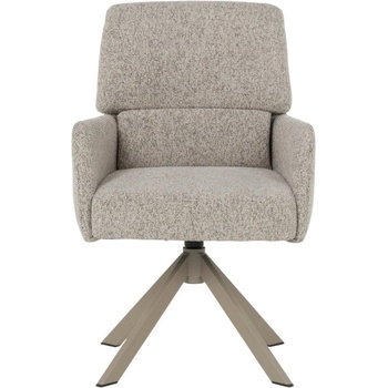 Carmen Трапезен стол Carmen NARVA, до 120кг, дамаска, праховобоядисана метална база, въртене на 360°, крем (bt-3532274)