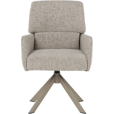 Carmen Трапезен стол Carmen NARVA, до 120кг, дамаска, праховобоядисана метална база, въртене на 360°, крем (bt-3532274)