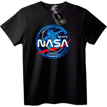 NOONEBRAND Тениска NASA Космически Вибрации - L, Black