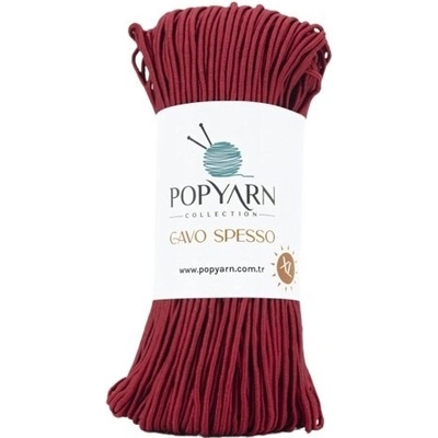 POPYARN Příze Cavo spesso B15 - vínová, 200g 110m