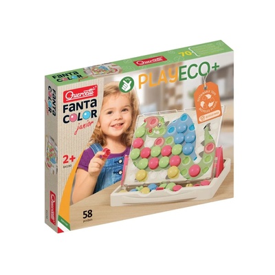 Quercetti - Мозайка 58 части Fantacolor Junior Play Eco