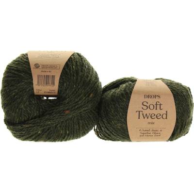 Drops Soft Tweed 17 špenát