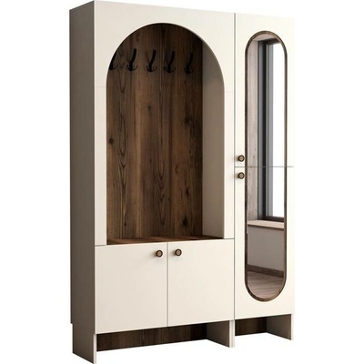 Sconto Predsieňová zostava PALERMO 2 krémová/orech