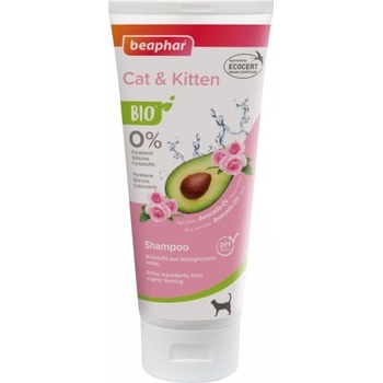 Image 1 of Beaphar BIO Shampoo Cat and Kitten -Шампоан за котки с био авокадо, розово масло, алое вера 200 мл