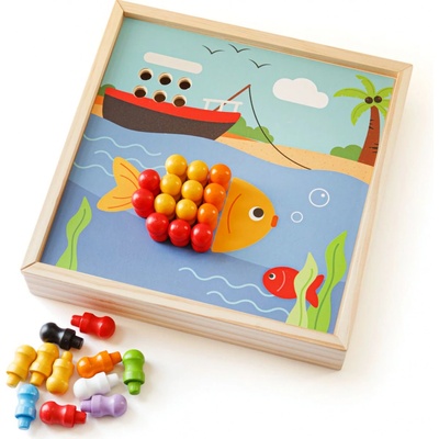 Bigjigs Toys Drevená mozaika Pláž