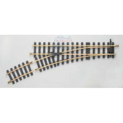 Piko 35222 kolej G výhybka, levá 480 mm 22.5 ° 1243 mm 1 ks